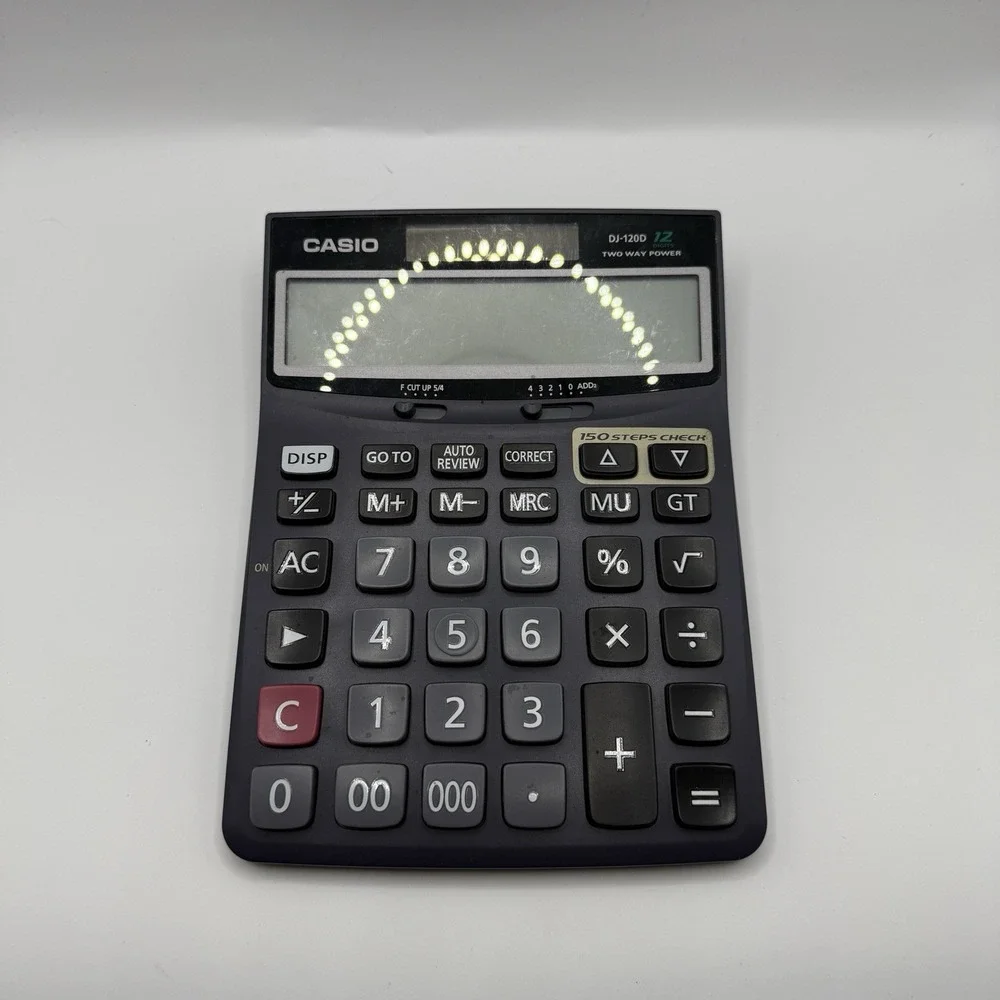 Casio DJ-120D 12-Digit Calculator with 150-Step Check &‎ Correct